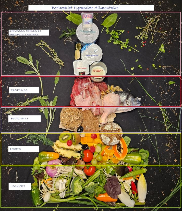 BeeDee Diet™ pyramide alimentaire